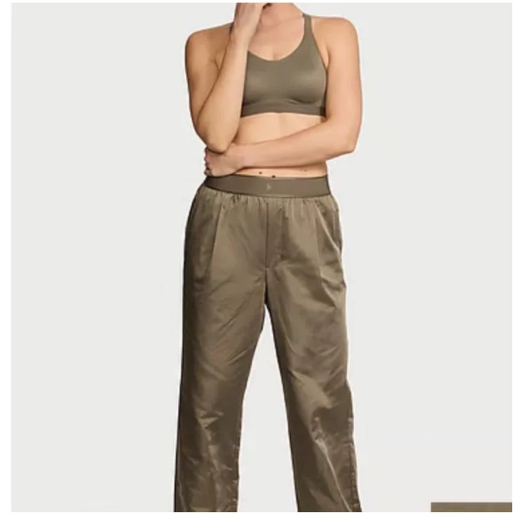 VSX Lux Glossy Sport Wide-Leg Pants